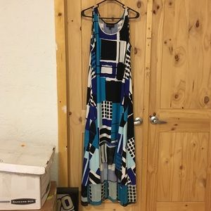 Asymmetrical maxi dress